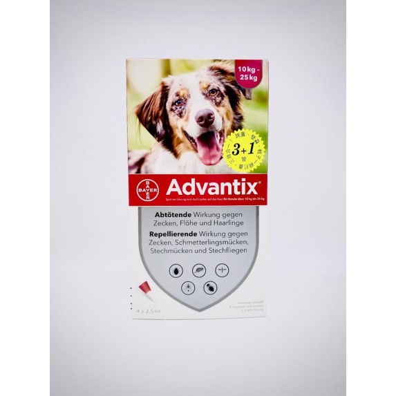 Advantix® For large dogs 10kg-25kg Advantix® For large dogs 10kg-25kg