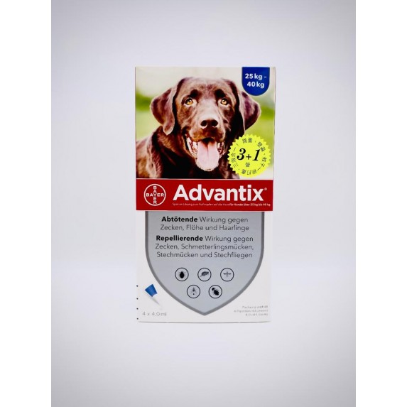 Advantix® For extra-large dogs 25kg-40kg Advantix® For extra-large dogs 25kg-40kg
