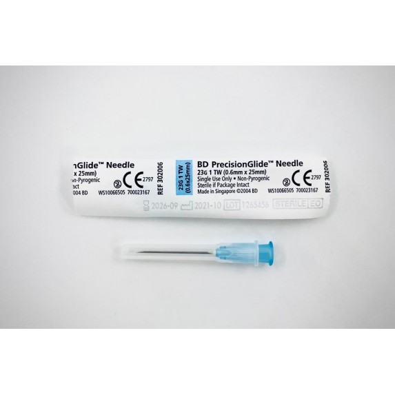 BD PrecisionGlide™ Needle 23G 1 TW (Blue)
